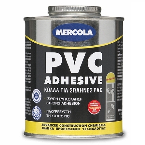 PVC ADHESIVE 250ml Παχύρρευστη Κόλλα για Σωλήνες PVC Διάφανη