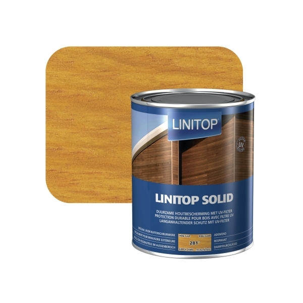 LINITOP Solid 281 Βερνίκι Εμποτισμού με UV Φίλτρα 1L Ανοιχτή Δρυς