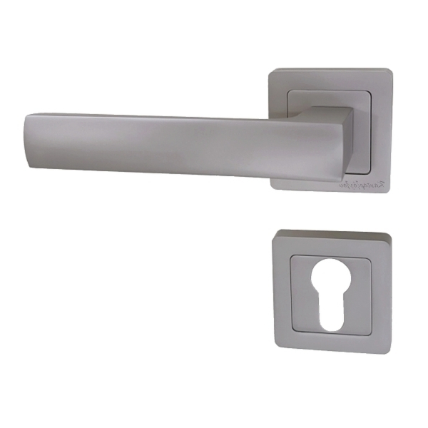 Πόμολα Εξώπορτας Ροζέτα Φιξ Νίκελ Ματ Αριστερό MX Melina