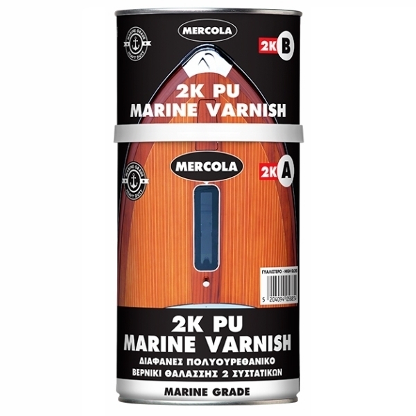 2K PU MARINE VARNISH 1L Γυαλιστερό Διάφανο Βερνίκι Θαλάσσης Αλειφατικής Πολυουρεθάνης 2 Συστατικών