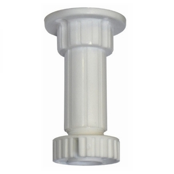 Πόδια Επίπλων Πλαστικά Ρυθμιζόμενα Λευκά 10cm