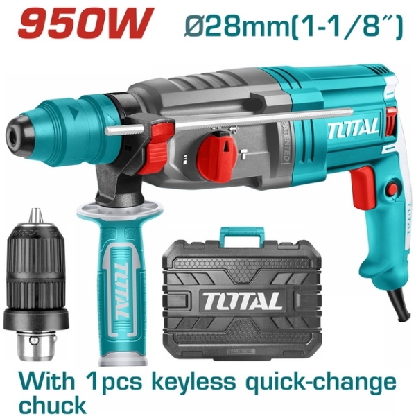 TOTAL TH309288-2 Περιστροφικό Πιστολέτο Σκαπτικό 950W SDS Plus