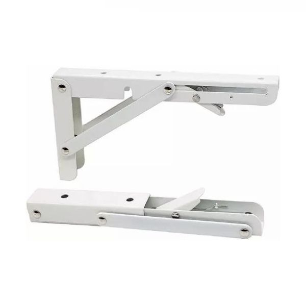 Γωνιά Ραφιού Σπαστή 105x200mm Λευκή Με Λεβιέ
