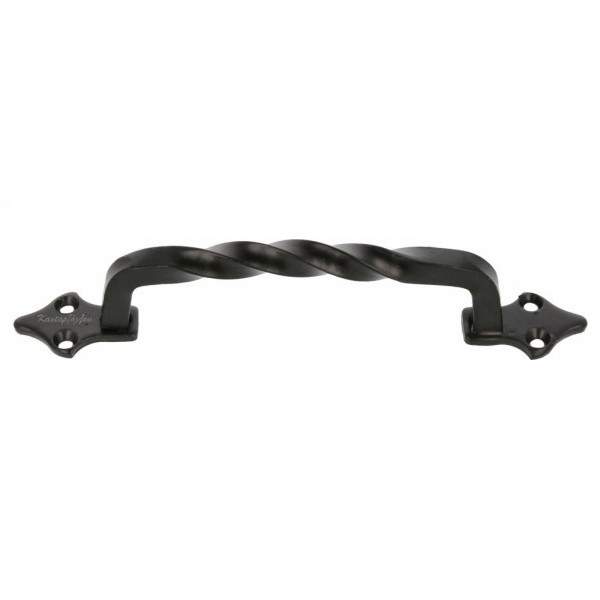 Λαβή Εξώπορτας Αντικέ Μαύρη Φ13x182mm Amig 1002
