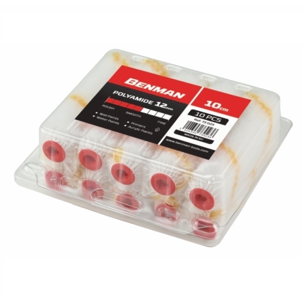 Benman 73023 10cm 10τμχ Ανταλλακτικό Ρολό Μίνι Πολυαμιδίου