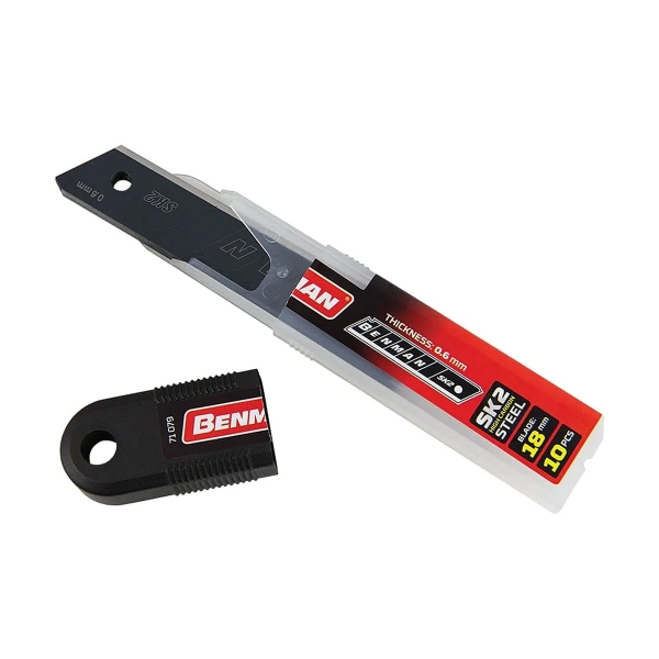 BENMAN 71079 Λάμα Σπαστή 18mm 0,6mm Σετ 10τμχ Μαύρη