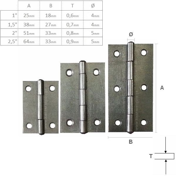 Μεντεσές Σιδερένιος Ελαφρού Τύπου Κίνας