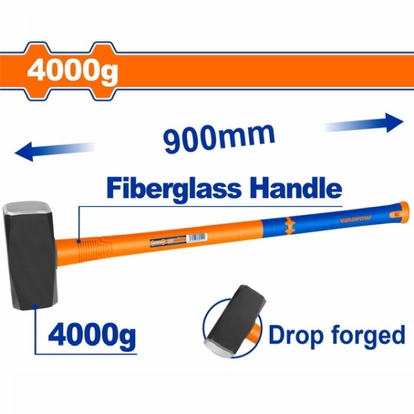 WADFOW WHM2340 Βαριοπούλα 4Kgr Fiberglass Λαβή 900mm