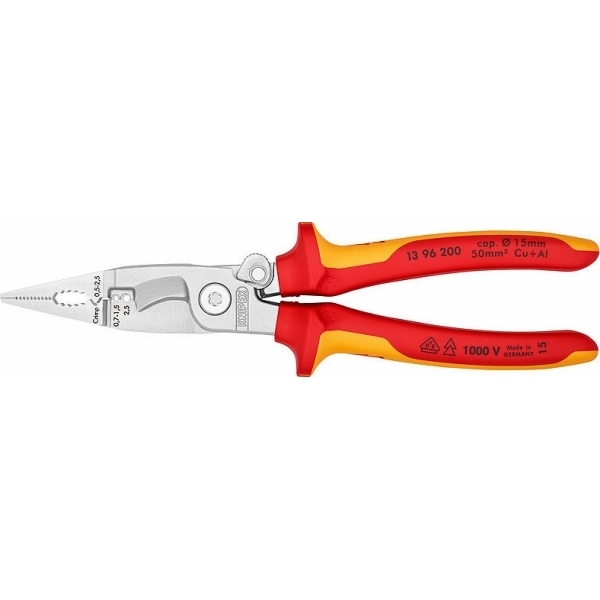Knipex 1396200 200mm VDE 6 σε 1 Πένσας Κόφτης Ηλεκτρολόγου