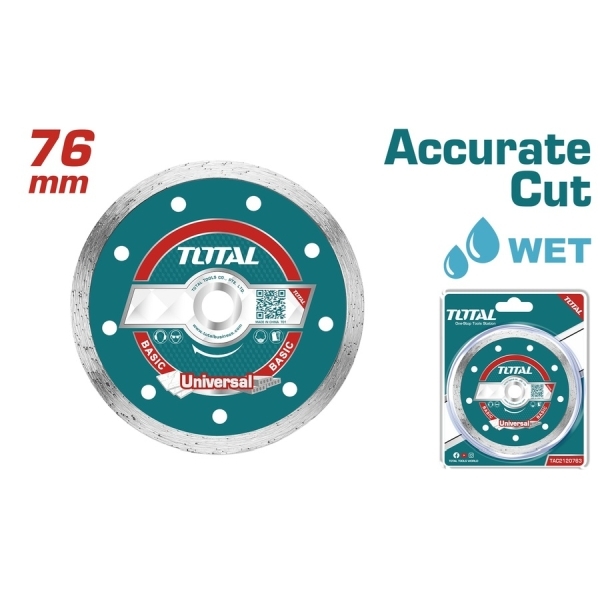 Total TAC2120763 Διαμαντόδισκος Υγράς Κοπής 76mm