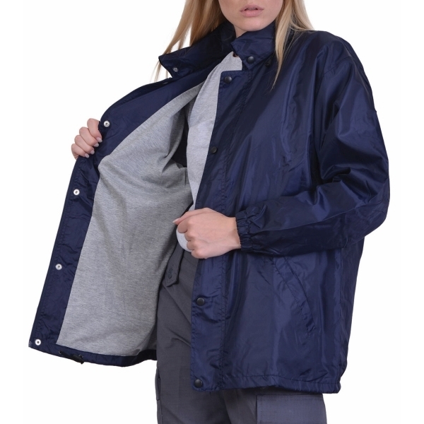 Ergo Aiolos Μπλε Αντιανεμικό Αδιάβροχο Τζάκετ