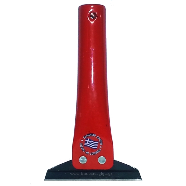 Ξύστρα Κονταριού Κόκκινη Ατσάλινη 10cm Ελληνικής Κατασκευής