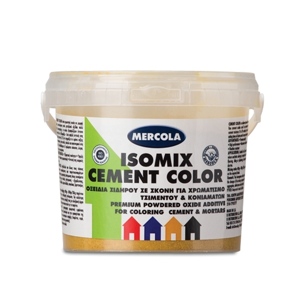 ISOMIX CEMENT COLOR Χρωστική Σκόνη Τσιμέντου Οξείδια Σιδήρου (Τσιμεντόχρωμα)