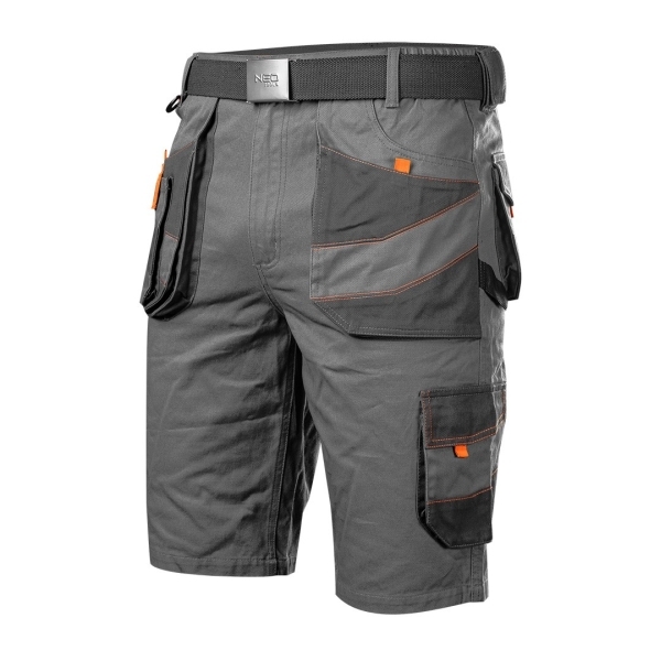 NEO TOOLS 81-331 Βερμούδα Εργασίας με Ζώνη Cotton Slim 260 g/m³
