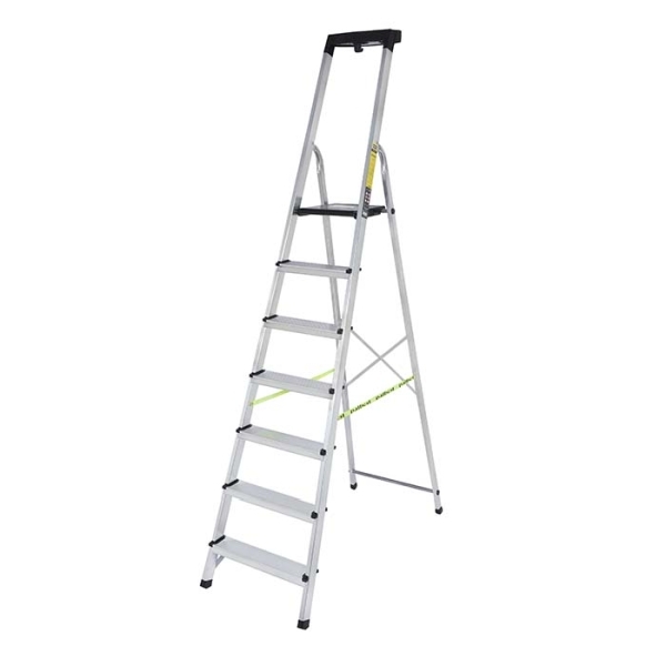 Palbest Advance AD707 Σκάλα Αλουμινίου 7+1 Σκαλοπάτια με Εργαλειοθήκη 166cm