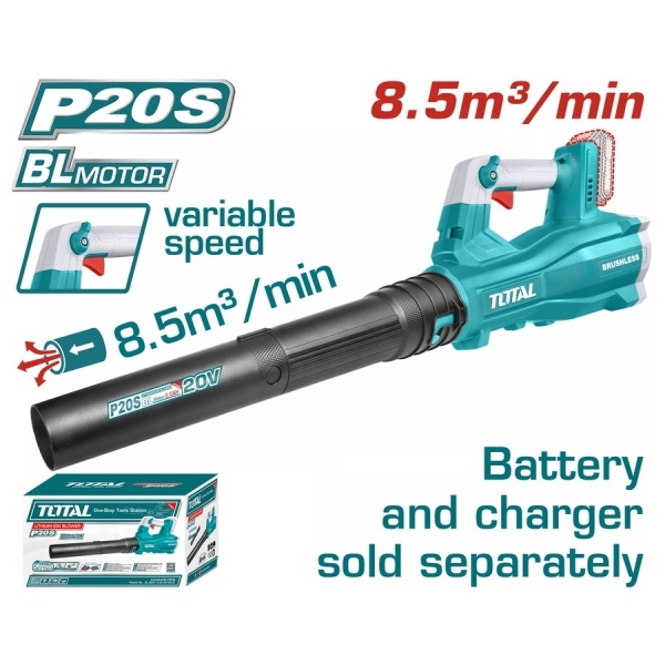 TOTAL TABLI20428 Φυσητήρας Κήπου 20V SOLO (Χωρίς Μπαταρία & Φορτιστή)
