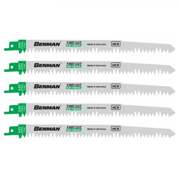 Σπαθόλαμα Ξύλου Μαλακού Σετ 5τμx 4-5TPI 240mm S1531L 71873