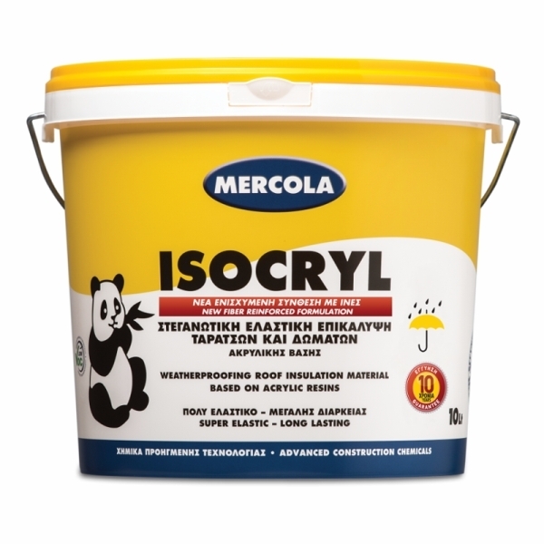 ISOCRYL 750ml Κεραμιδί Ακρυλικό Ελαστομερές Στεγανωτικό Ταρατσών