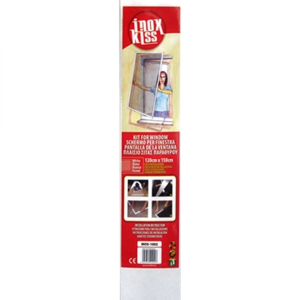 Σίτα Παραθύρου με Πλαίσιο Λευκή 120x150cm MOS1002