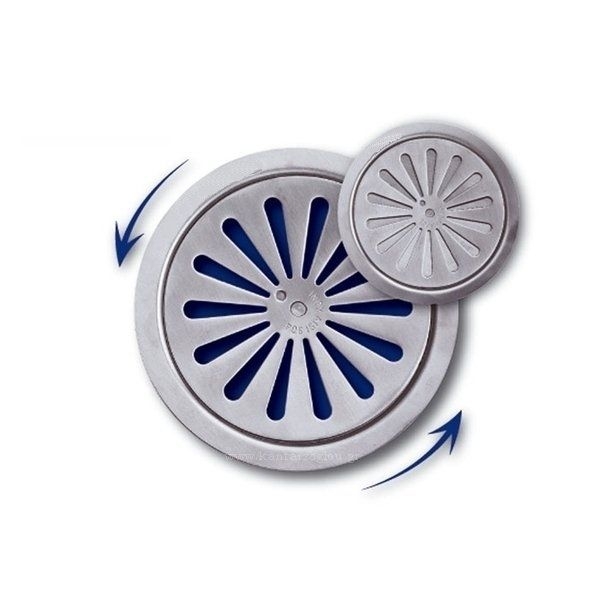 Σχάρα Δαπέδου Inox Ασφαλείας Ανοιγόμενη Στρογγυλή Φ100