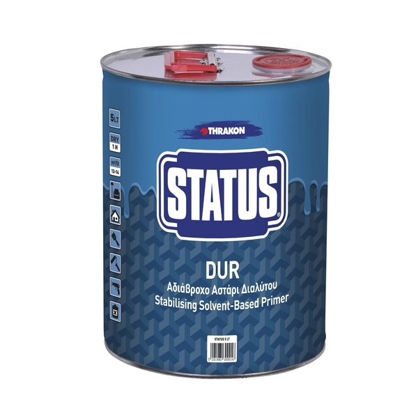 STATUS DUR 5L Αδιάβροχο Αστάρι Διαλύτη (Γυαλί)