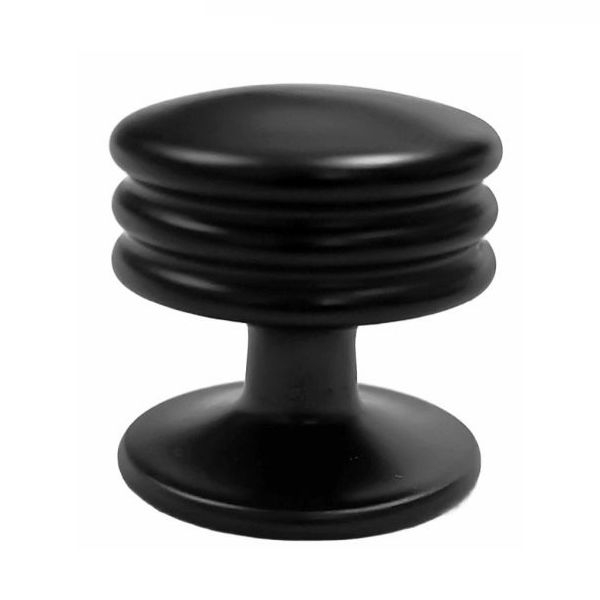 Πόμολο Βεράκι Μαύρο Ματ 23mm Import Hellas 6070B