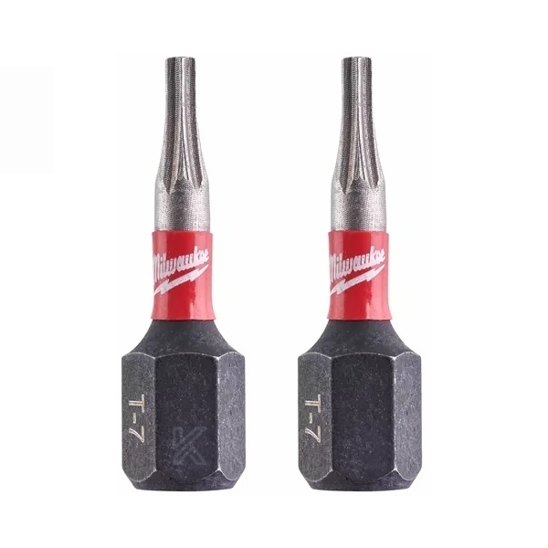 Μύτη TX7x25mm Αστέρι (Torx) 2τμχ Milwaukee 4932471567 Shockwave Guard Tip