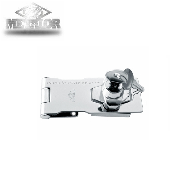 Καταβάτης Ανοξείδωτος 100x41mm με Κλειδί Metalor