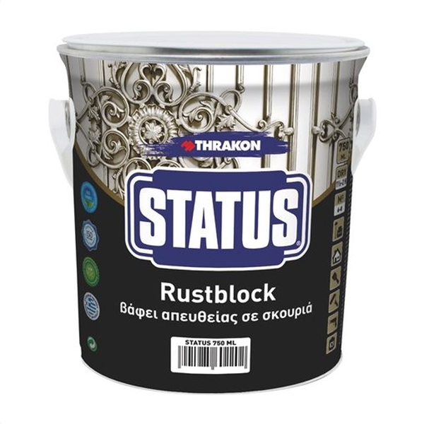 RUSTBLOCK 750ml Λευκό 3σε1 Αντισκωριακό Βερνικόχρωμα