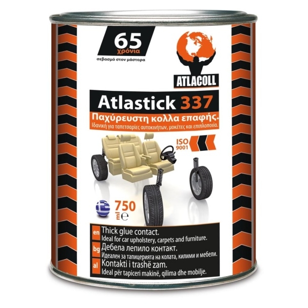Atlacoll Atlastick 337 750ml Παχύρευστη Βενζινόκολλα Επαφής