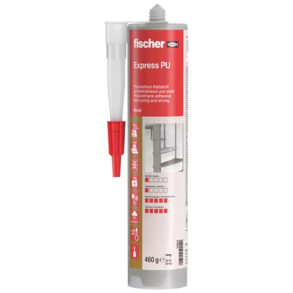 Fischer Express PU Μπεζ Κόλλα με Γρήγορη & Ισχυρή Συγκόλληση 310ml