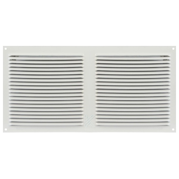 Εξαεριστήρας Αλουμινίου Με Σίτα Λευκός 15x30 cm