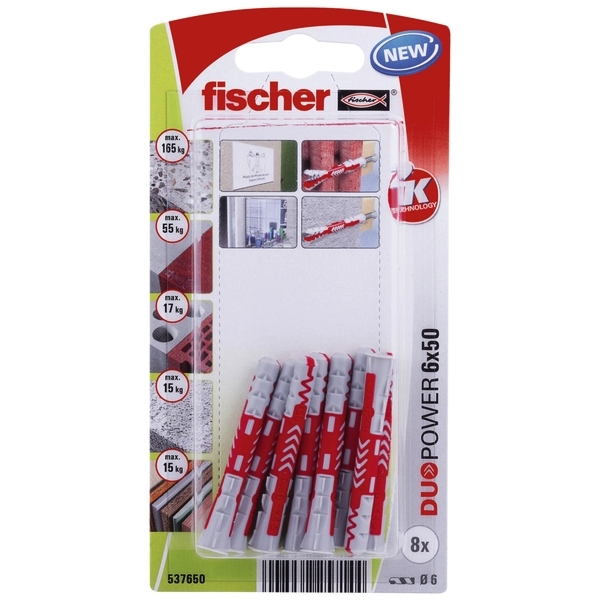 Έξυπνο Βύσμα Duopower 6x50 8τμχ Fischer 537650