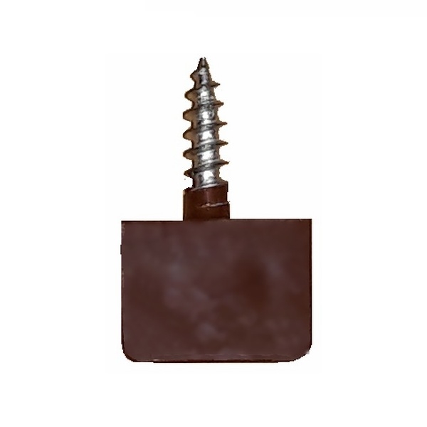 Τακάκια Ραφιών Βιδωτό Καφέ 24τεμ