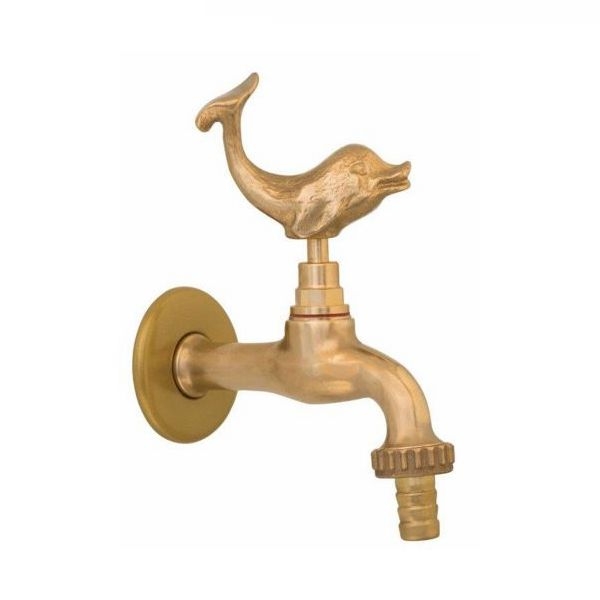 Διακοσμητική Βρύση Κήπου Ορειχάλκινη Δελφίνι