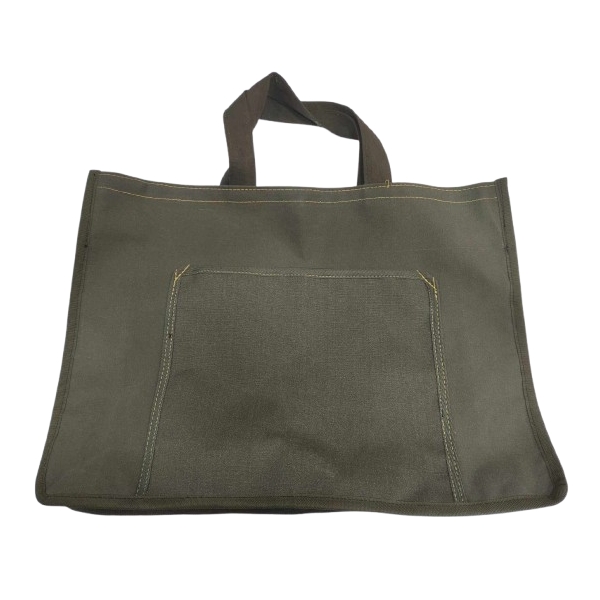 Τσάντα Οικοδομής Ιορδάνης Καραβόπανο Χακί Ενισχυμένη 43x56x15cm