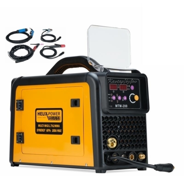 Ηλεκτροσυγκόλληση 3 σε 1 Helix Multi MIG 200A Synergy MIG/MAG-MMA LIFT TIG