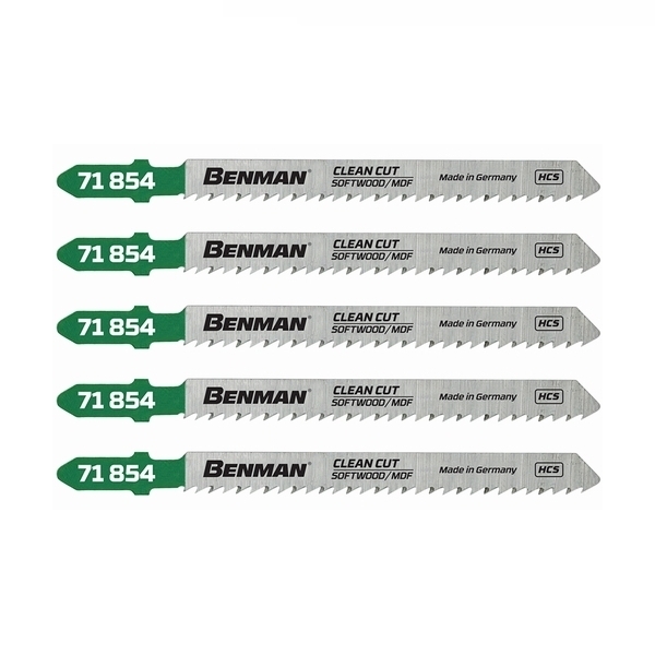 Πριονάκια Σέγας Ξύλου MDF 5τμx 10TPI 100mm Benman T101B 71854