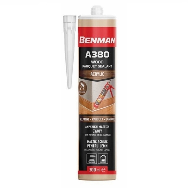 BENMAN 73191 Ακρυλική Μαστίχη Ξύλου A380 Δρυς 300ml