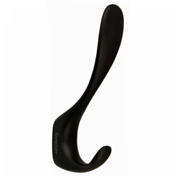 Κρεμαστράκι Τοίχου 4235 Διπλό Μαύρο με Κρυφό Στήριγμα 130x20x55