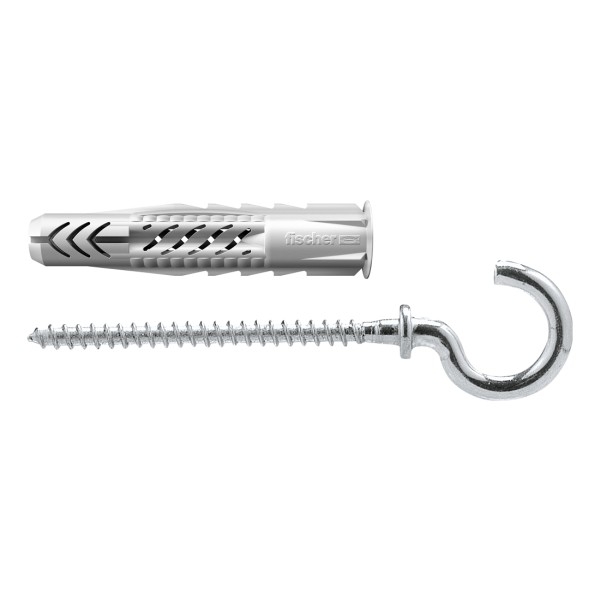 Βύσμα Πλαστικό με Γάντζο Ανοιχτό Fischer UX 8x50 RH