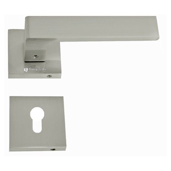 Πόμολα Εξώπορτας Ροζέτα Φιξ Δεξί Νίκελ Ματ Α21