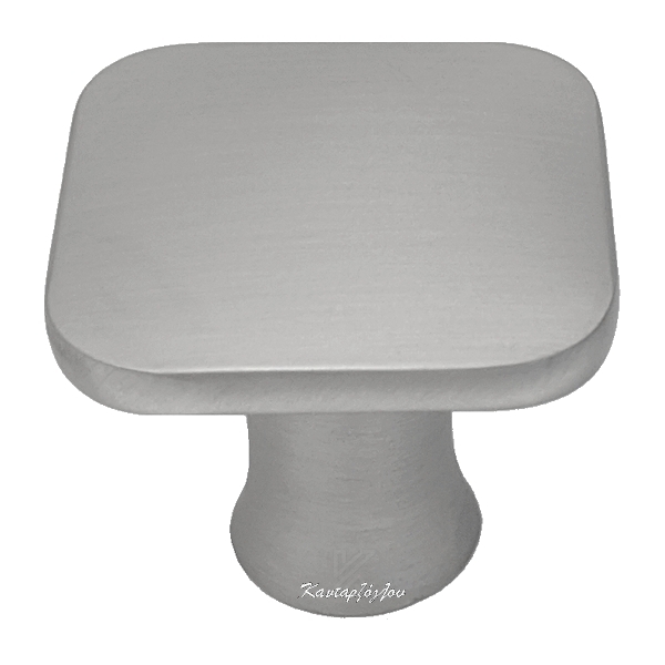 Πόμολο Τετράγωνο Νίκελ Ματ 30mm CM5365 MSN