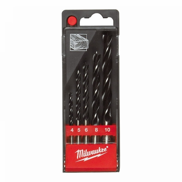 Milwaukee Τρυπάνια Ακίδας Σετ 5τμχ 4-10mm