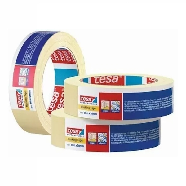 TESA Πακ 6τμχ Χαρτοταινία Μασκαρίσματος 50mm x 40m Επαγγελματικής Χρήσης