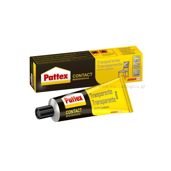 Βενζινόκολλα Διάφανη Contact 50gr Pattex