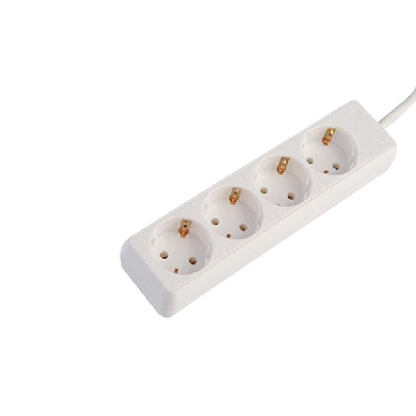 Πολύπριζο 4 Θέσεων Πλάγιο με Καλώδιο 1,5μ 3x1,5mm