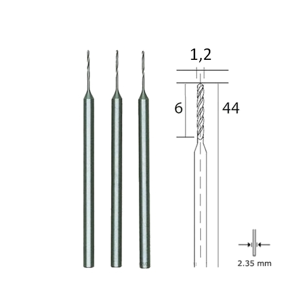 PROXXON 28856 3τμχ Τρυπάνια HSS 1,2mm