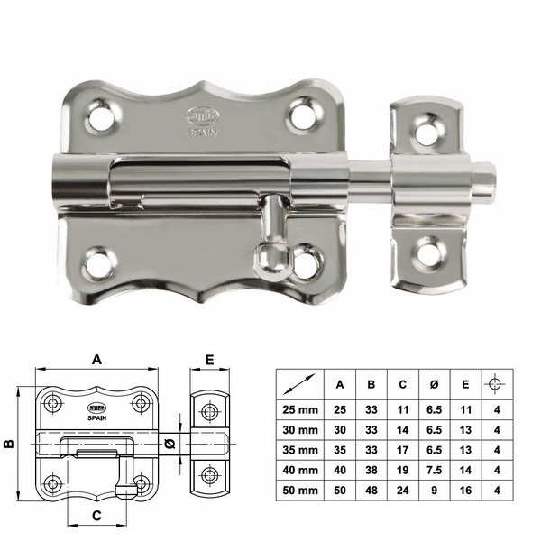 Σύρτης Πλακέ Νίκελ Amig 384