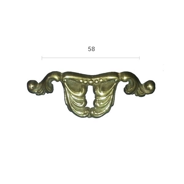 Λαβή Επίπλου Αντικέ Ορειχάλκινη 58mm Mandelli s941